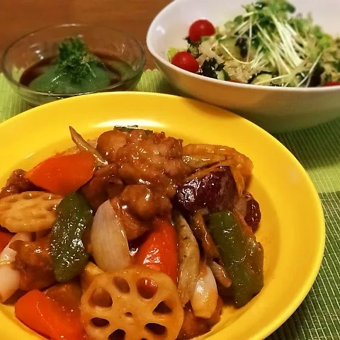 鶏肉と色々野菜の甘酢あん♪|かおちゃんさん