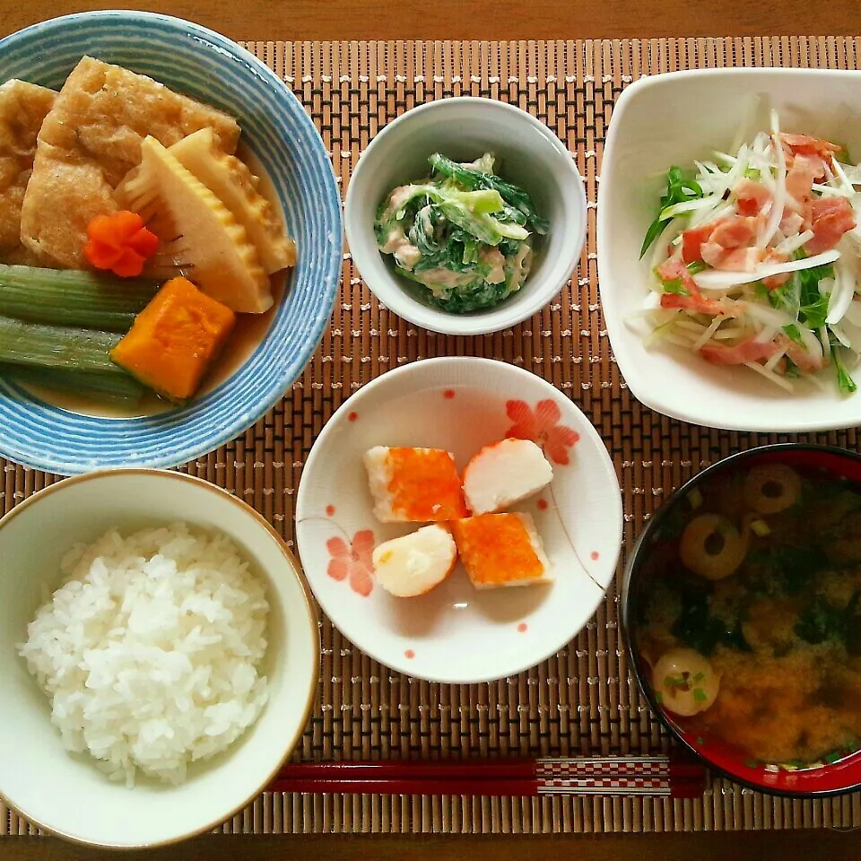 春の煮物で～ヘルシーランチ♪|かおちゃんさん