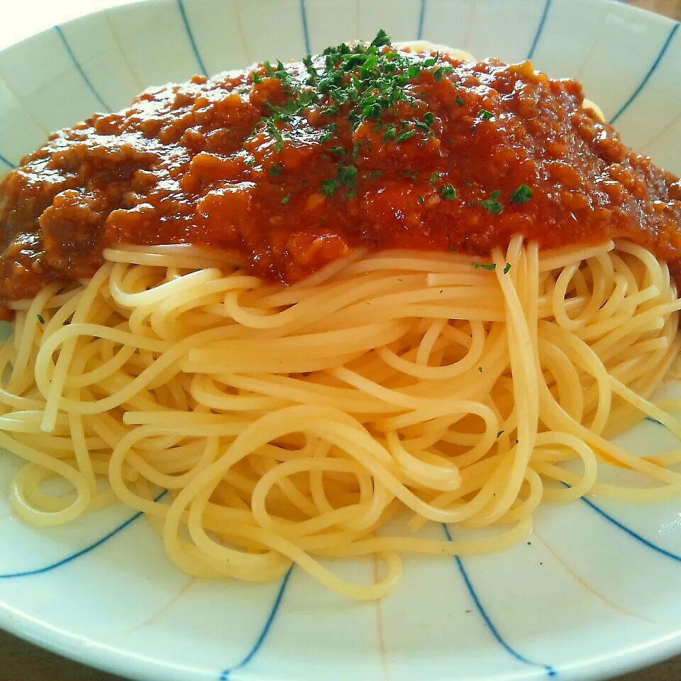 野菜たっぷり～ミートソースパスタ♪|かおちゃんさん