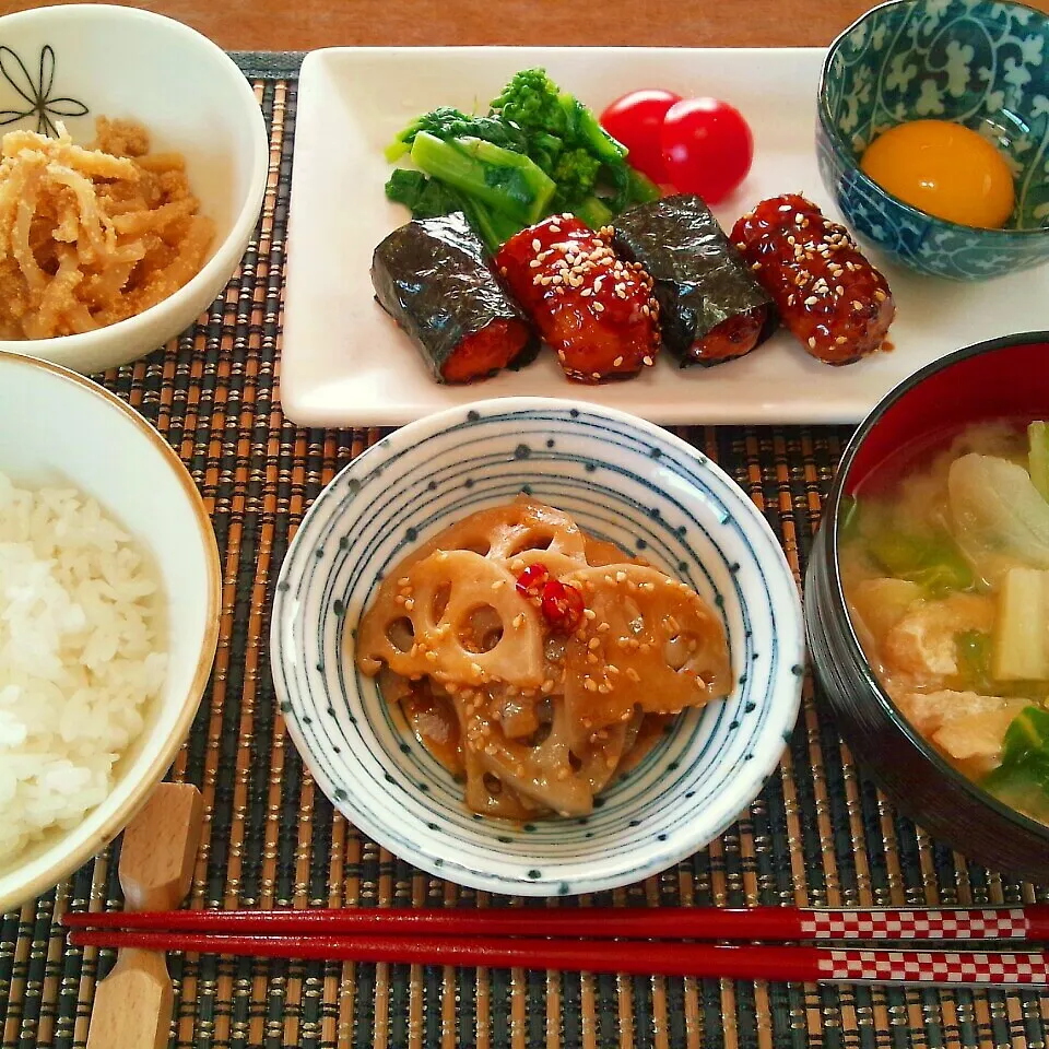 鶏つくね二種で～ランチ♪|かおちゃんさん