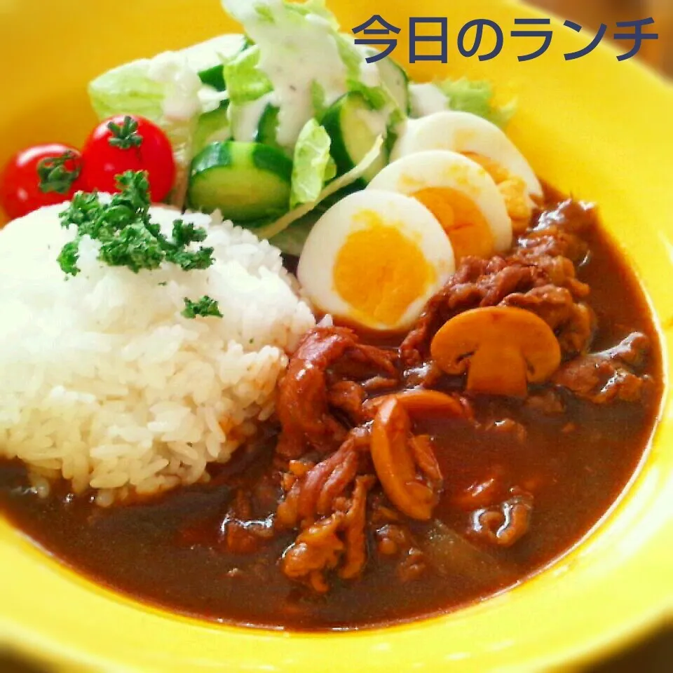 ハヤシライス～サラダ付♪|かおちゃんさん