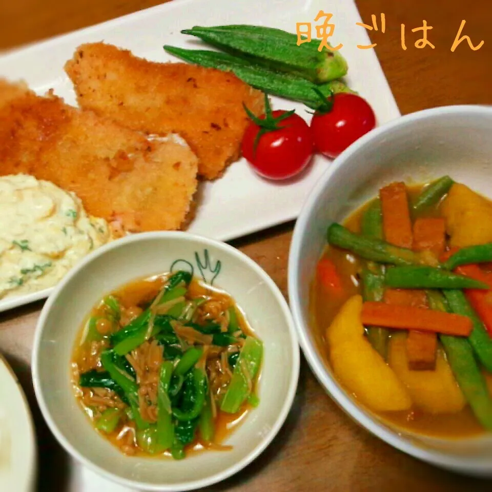 鱒のフライ～我が家の定番カレーいも|かおちゃんさん