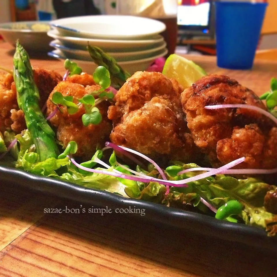 鶏肉とポテトのやわらか揚げ。フープロレシピ|サザエボンさん