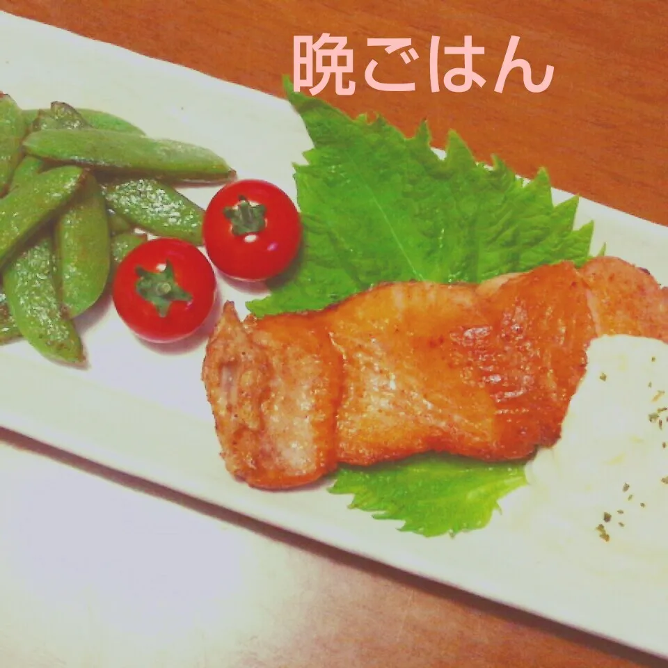 オホーツクサーモンのムニエル～らっきょのタルタルソースで♪|かおちゃんさん