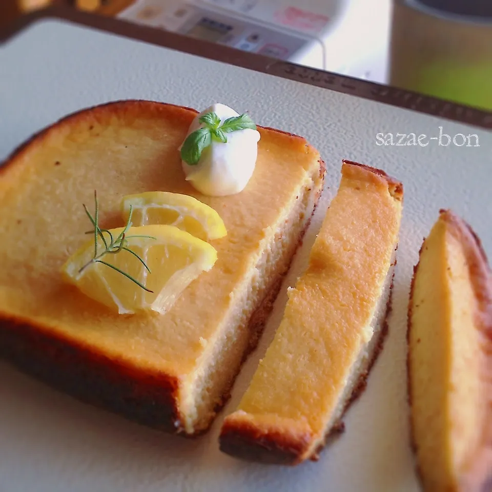 ホームベーカリーでお豆腐チーズケーキ|サザエボンさん