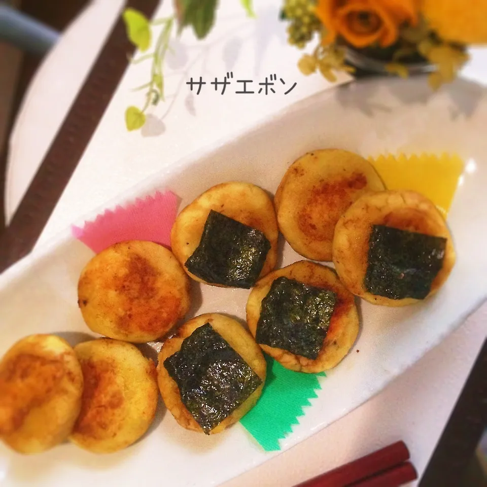 さつまいも餅♡バター醤油|サザエボンさん