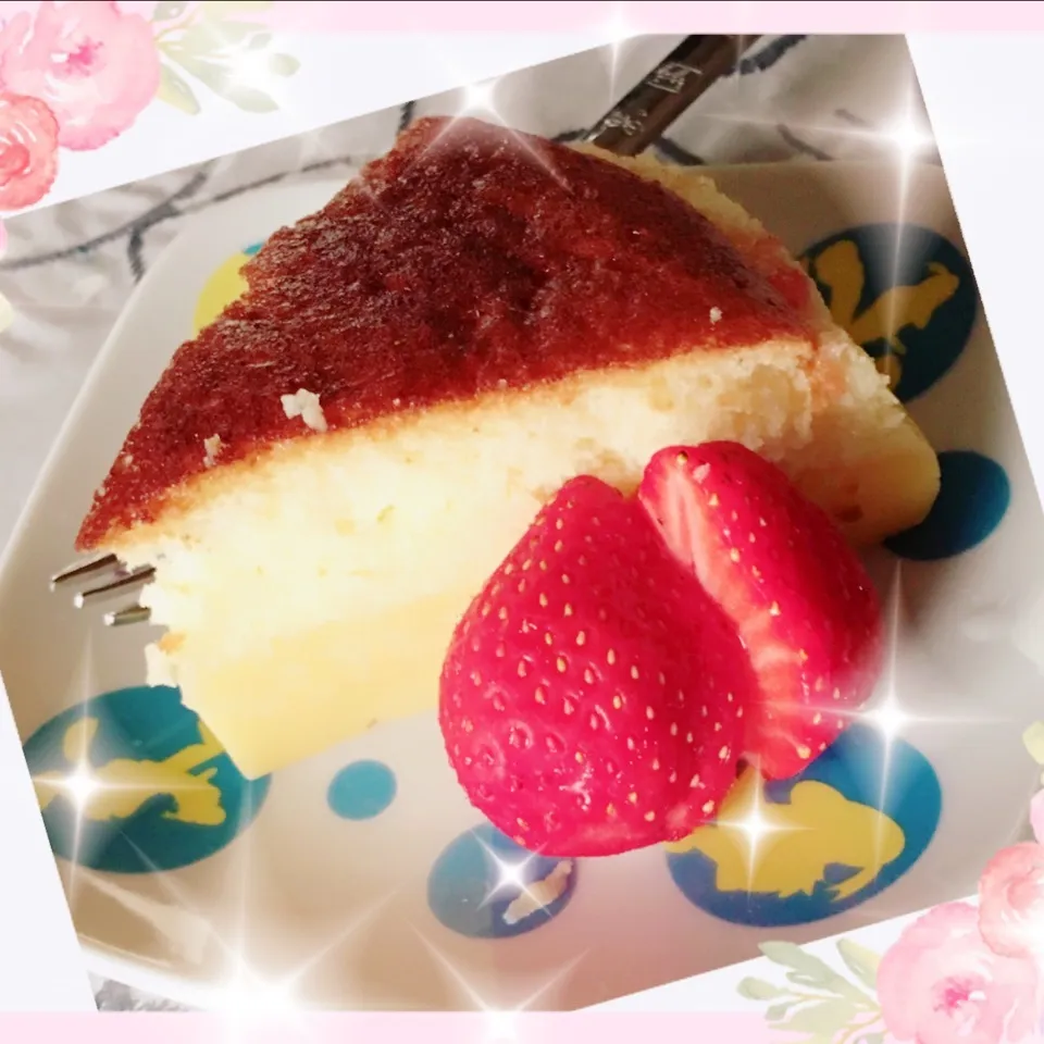 スライスチーズでチーズケーキ💕失敗💦💦|うさぴょんさん