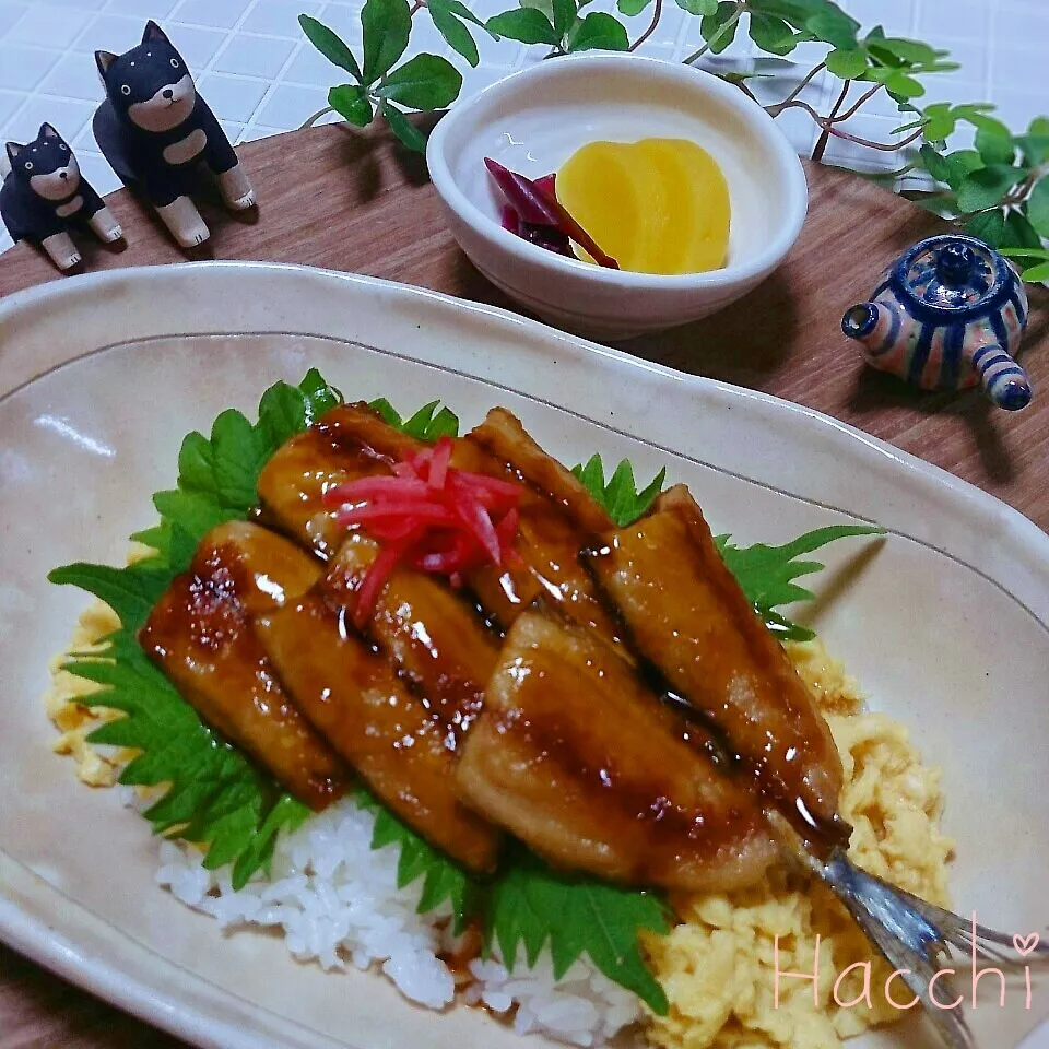 あくえちゃんの秋刀魚de蒲焼きを丼で♪    |ハッチさん