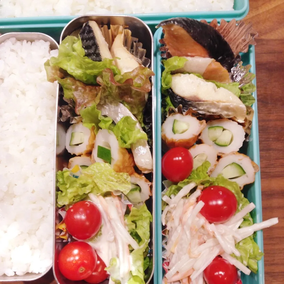 JK弁当＆自分用 焼き魚（鮭、鯖）|Kyさん