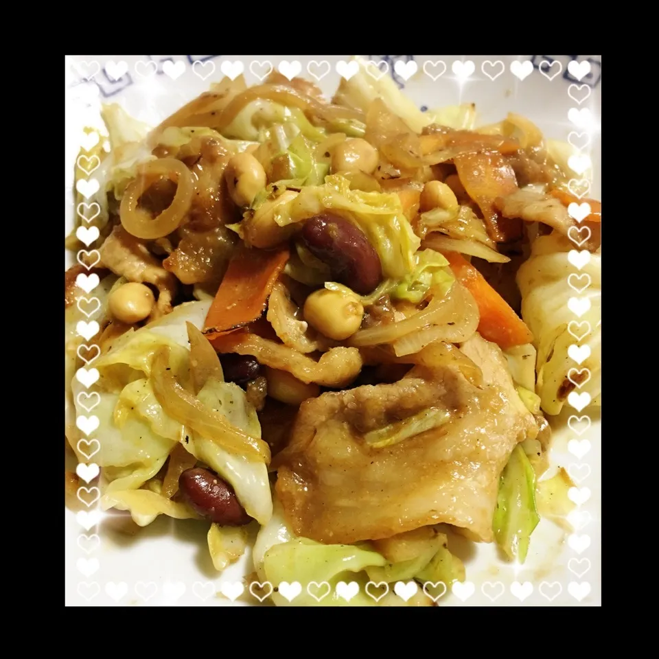 豚味噌炒め ご飯が ビールが進む〜|うさぴょんさん