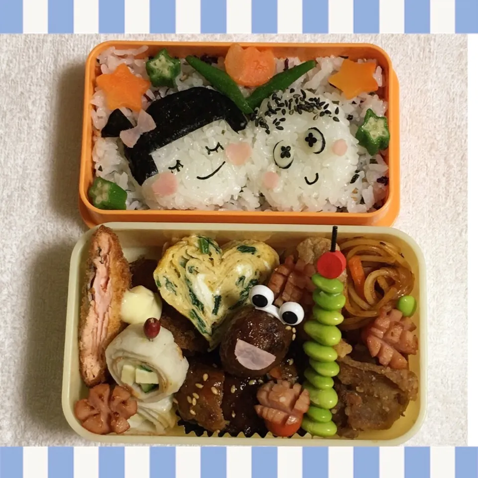 Snapdishの料理写真:姫の便乗パパのお弁当|うさぴょんさん