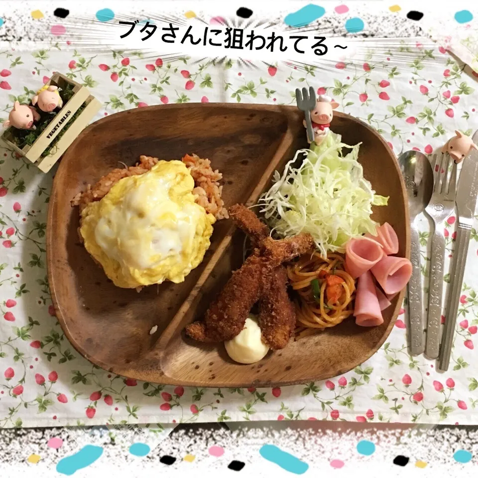 姫のお昼ご飯一緒に食べたよ〜|うさぴょんさん