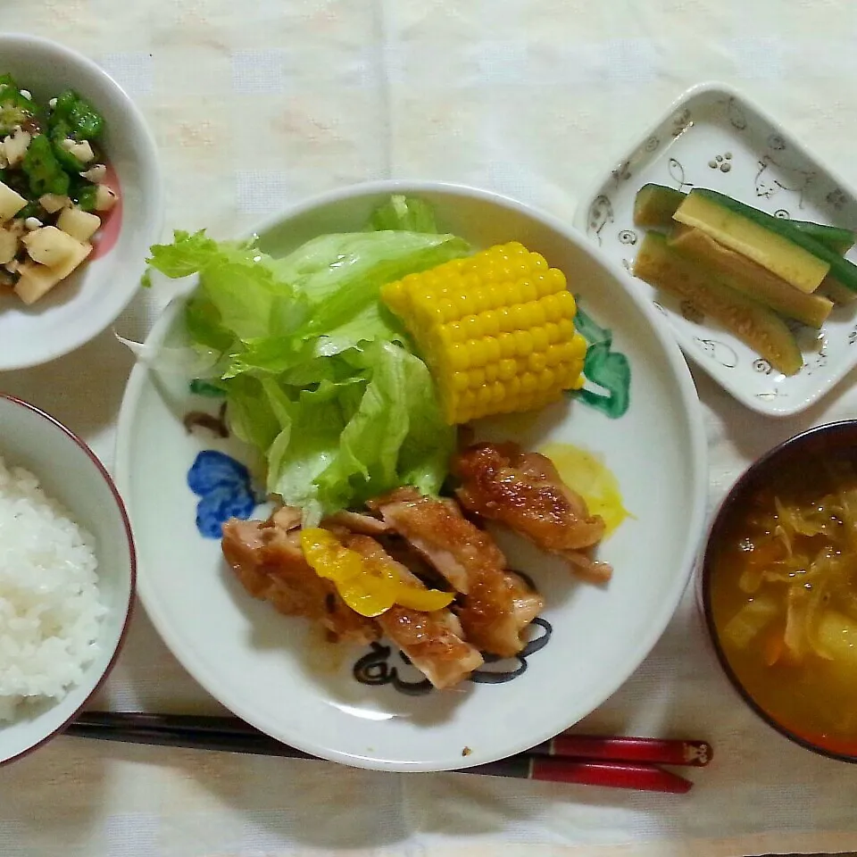 チキンのｶﾞｰﾘｯｸ生姜焼き|うさぴょんさん