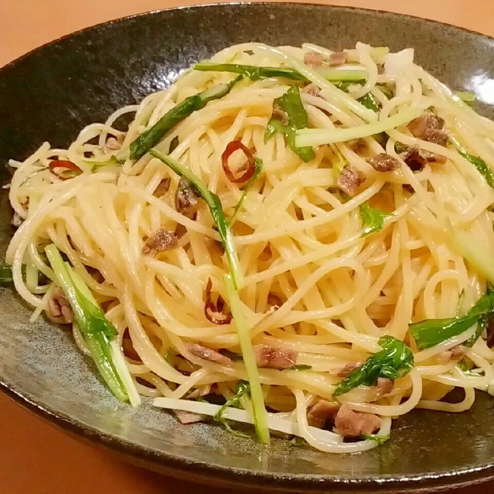 アンチョビと水菜のパスタ♪|xiakkoさん