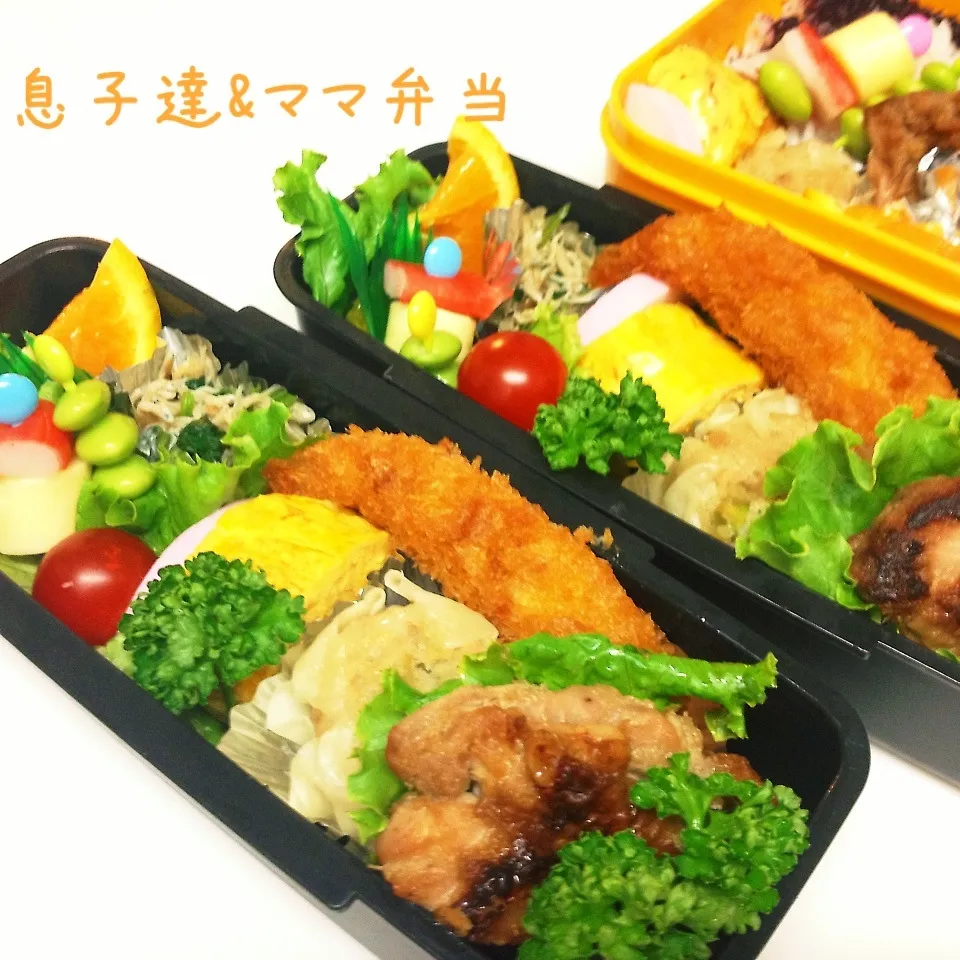 Snapdishの料理写真:6／28高校生男子弁当|うさピーさん