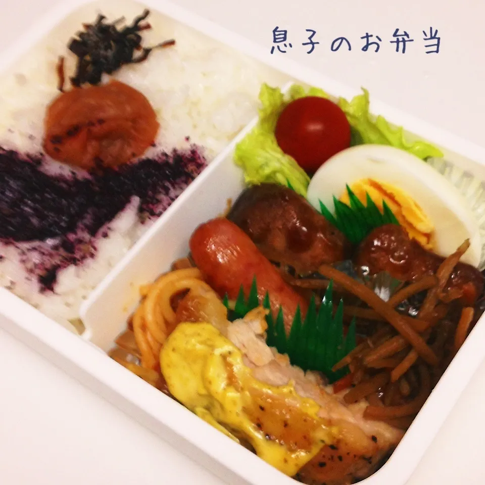 高校生男子弁当|うさピーさん