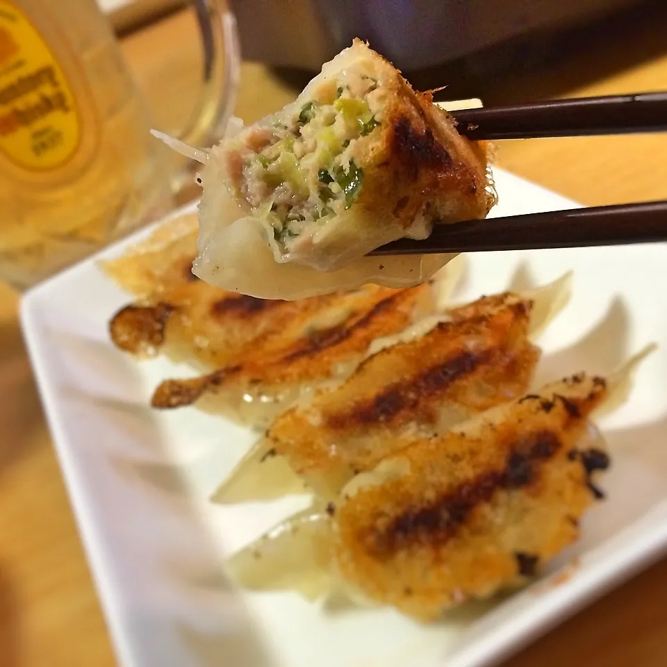 シソ餃子で餃子パーリー(´∀｀)|かのパパさん