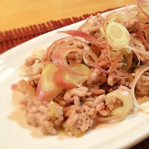 早朝の料理版組で見た、豚ミョウガ〜。|かのパパさん