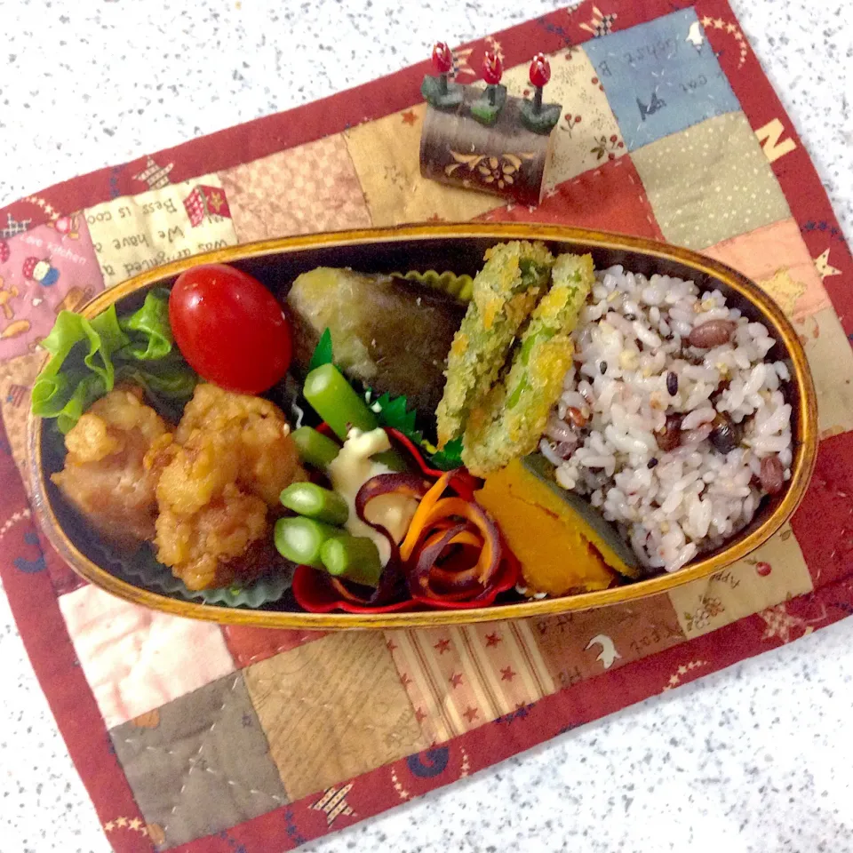 Snapdishの料理写真:昨日のお弁当😊 #わっぱ弁当  #夫弁当  #地味弁当|naonaomimichanさん