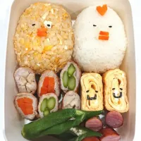 Snapdishの料理写真:#旦那弁当#親子弁当|aiさん