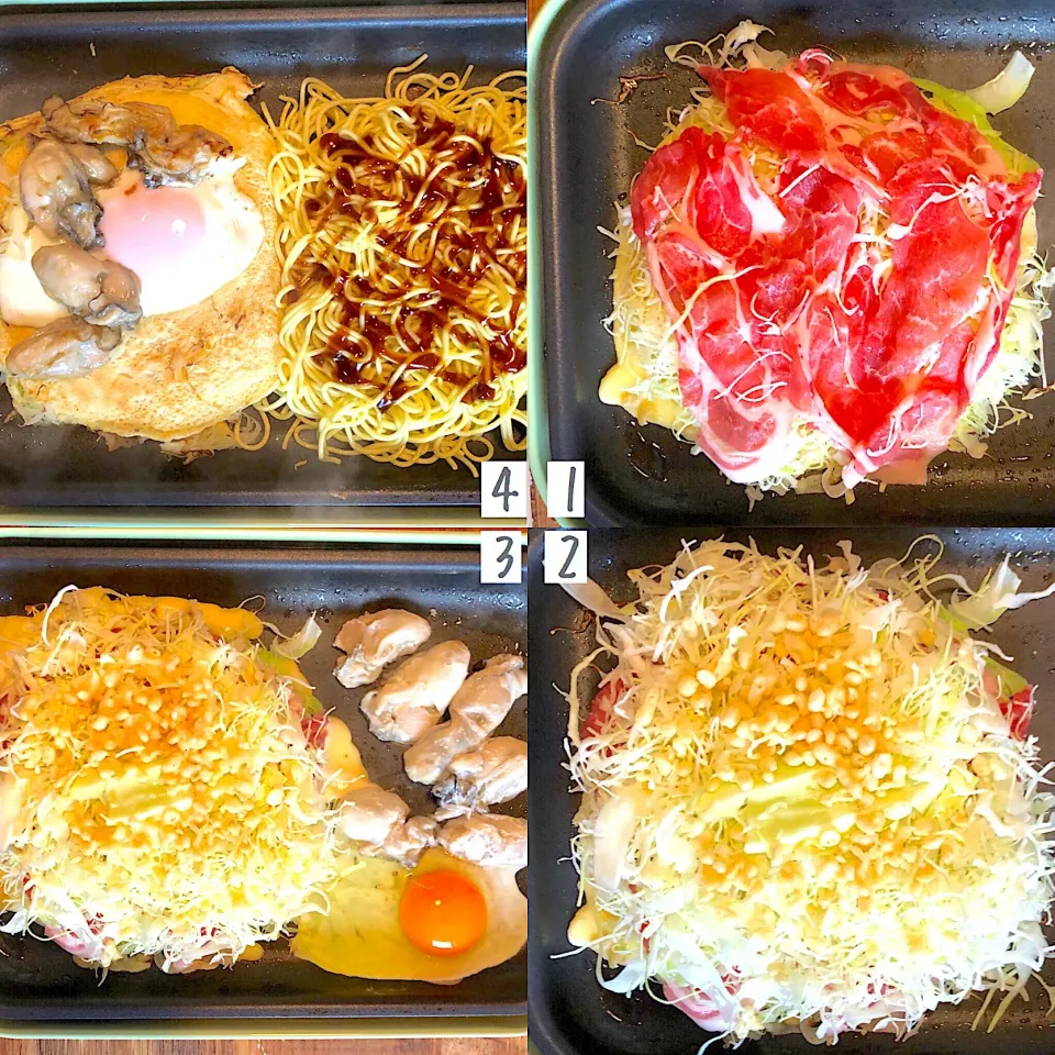 ふじたかなさんの料理 牡蠣の広島風お好み焼き＊うさぎの耳スケおまけ - ふじたかなの"いつも美味しい！もの探し"|ふじたかなさん