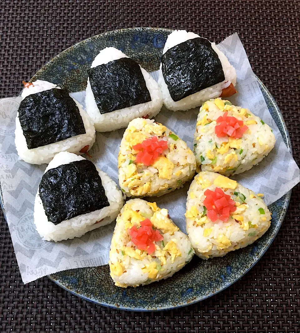 雪若丸と香り米の シャウエッセンにぎり & 炒飯風にぎり🍙|kiusoudaiさん