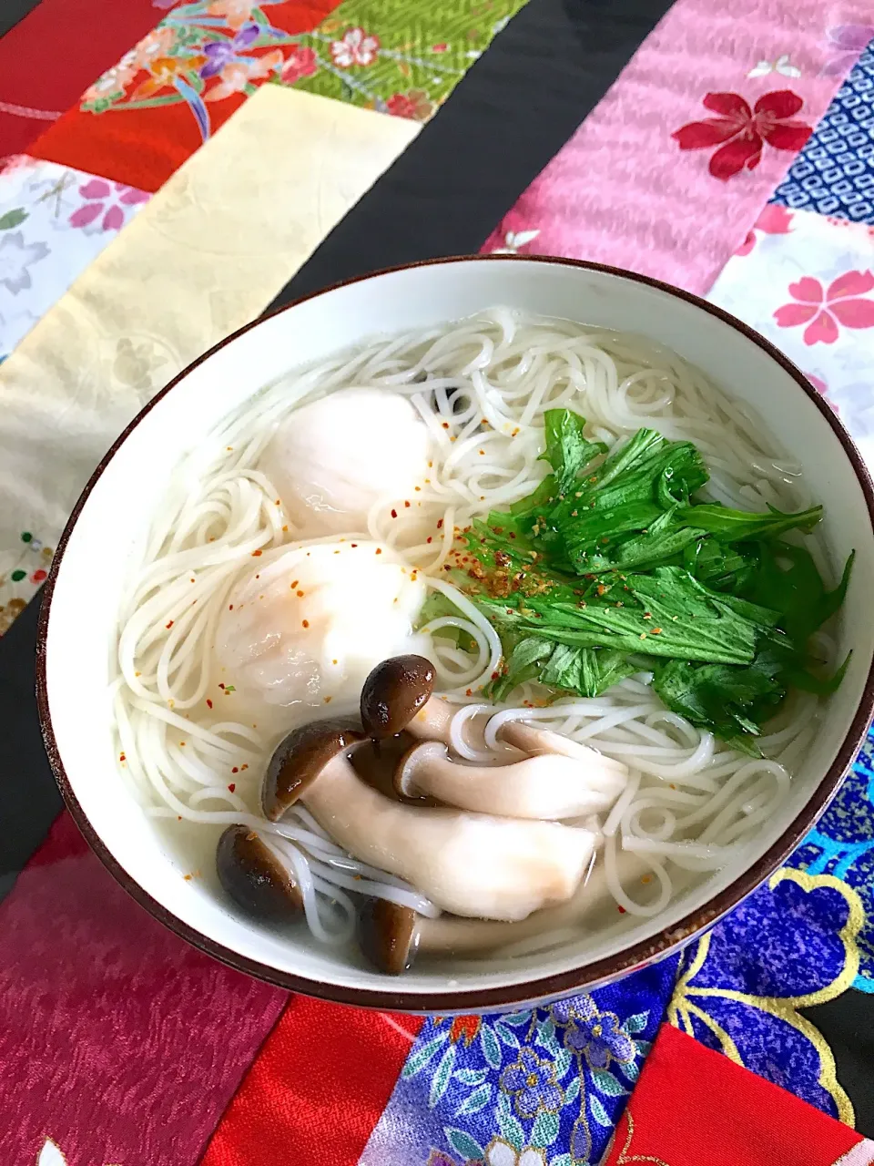 エビ水餃子のにゅうめん|プクママさん