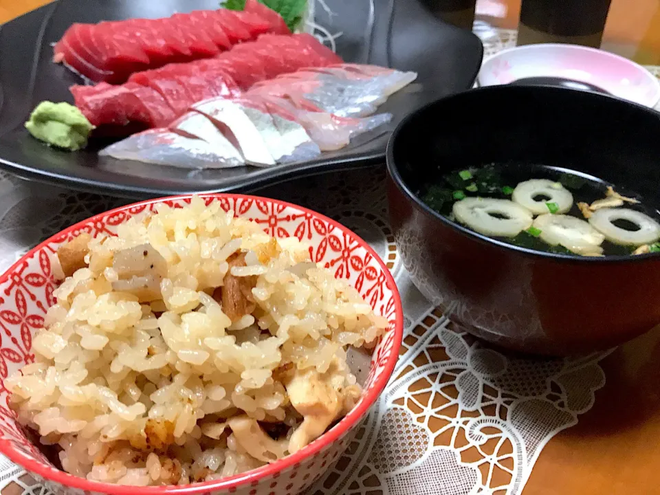 リメイクおでんの炊き込みご飯🍢
 #おでん #リメイク#おでん炊き込みご飯|makoさん