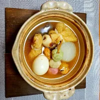 Snapdishの料理写真:一人用ホカホカおでん|手作りさんさん