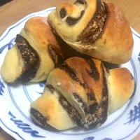 Snapdishの料理写真:チョコロールパン|ちぼりさん