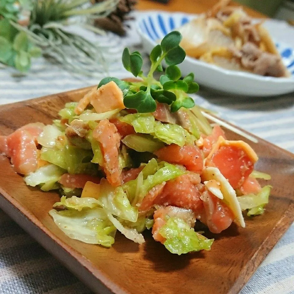 サーモンとチーズのキャベツナムル|とまと🍅さん