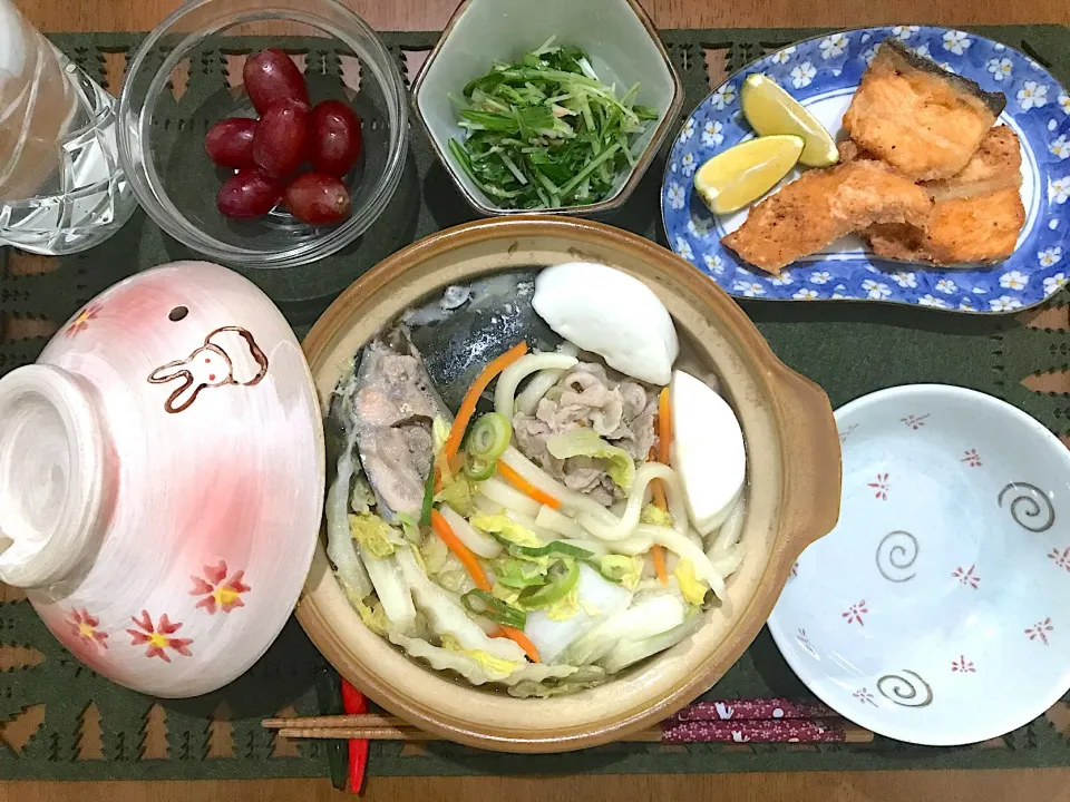 Snapdishの料理写真:鍋すき定食|ゆうかさんさん