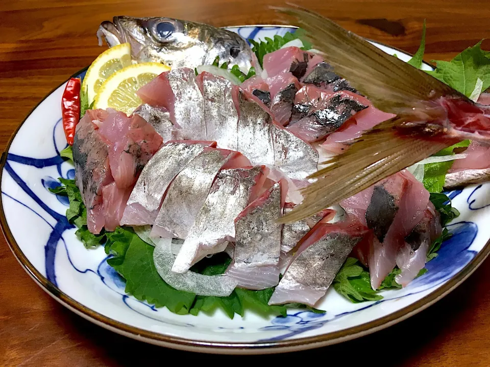 特大鯵の姿造り🐟🌱💐   ぱぴこ家姿造り|ぱぴこ家さん