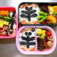 Snapdishの料理写真:幼稚園年少秋の親子遠足弁当|さやつんさん