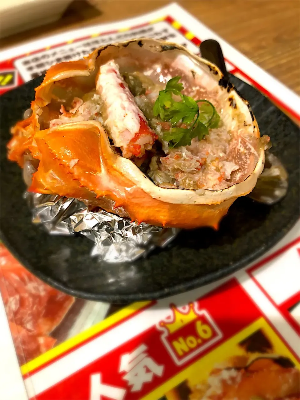 Snapdishの料理写真:蟹味噌甲羅焼き|あるじさん