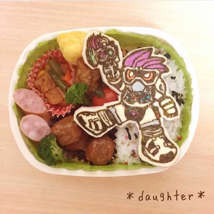 仮面ライダーエグゼイド弁当|daughterさん