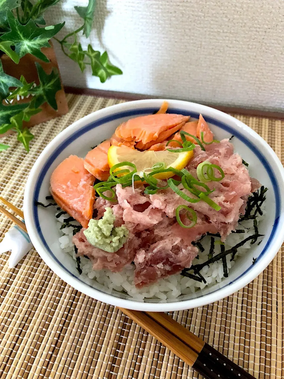 マグロとしゃけ丼|kazumi_a♡さん