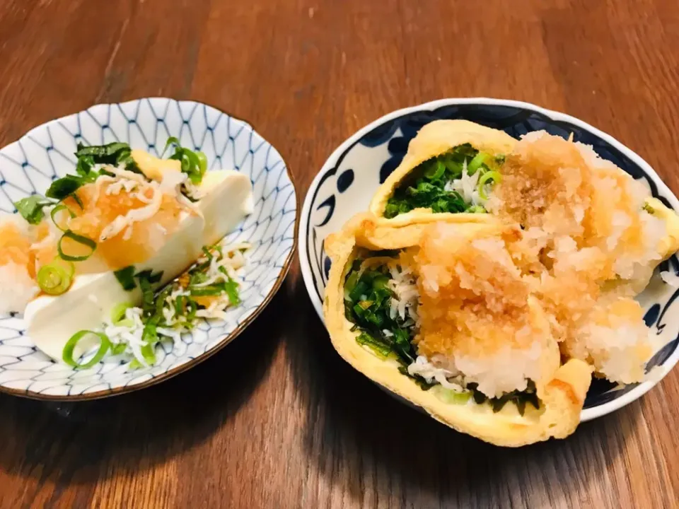 釜揚げしらすの油揚げ包み焼き|Hiroさん