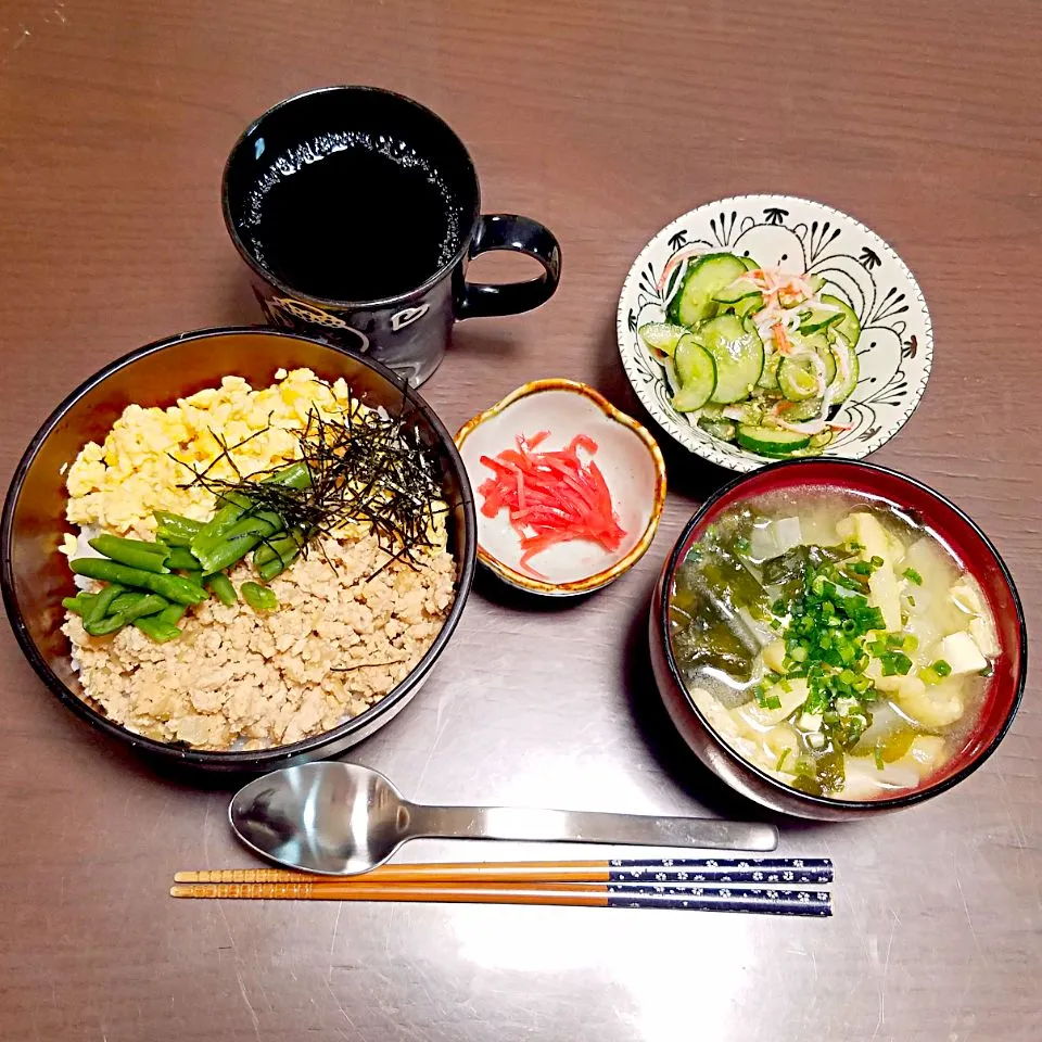 そぼろ丼の夜ご飯♡|Mami.Nさん