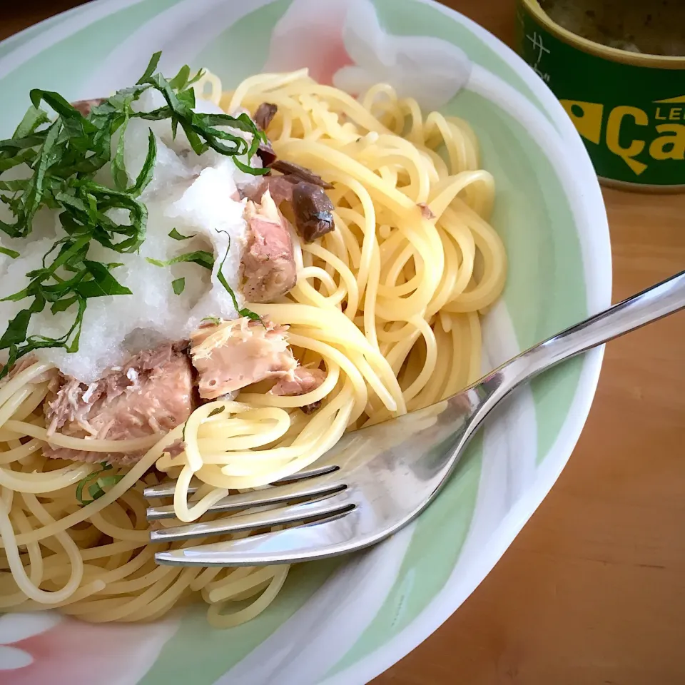 鯖缶でパスタ🍝
鯖ビアンな一品😁💖👍
2018.11.11|Yu Yu mamaさん