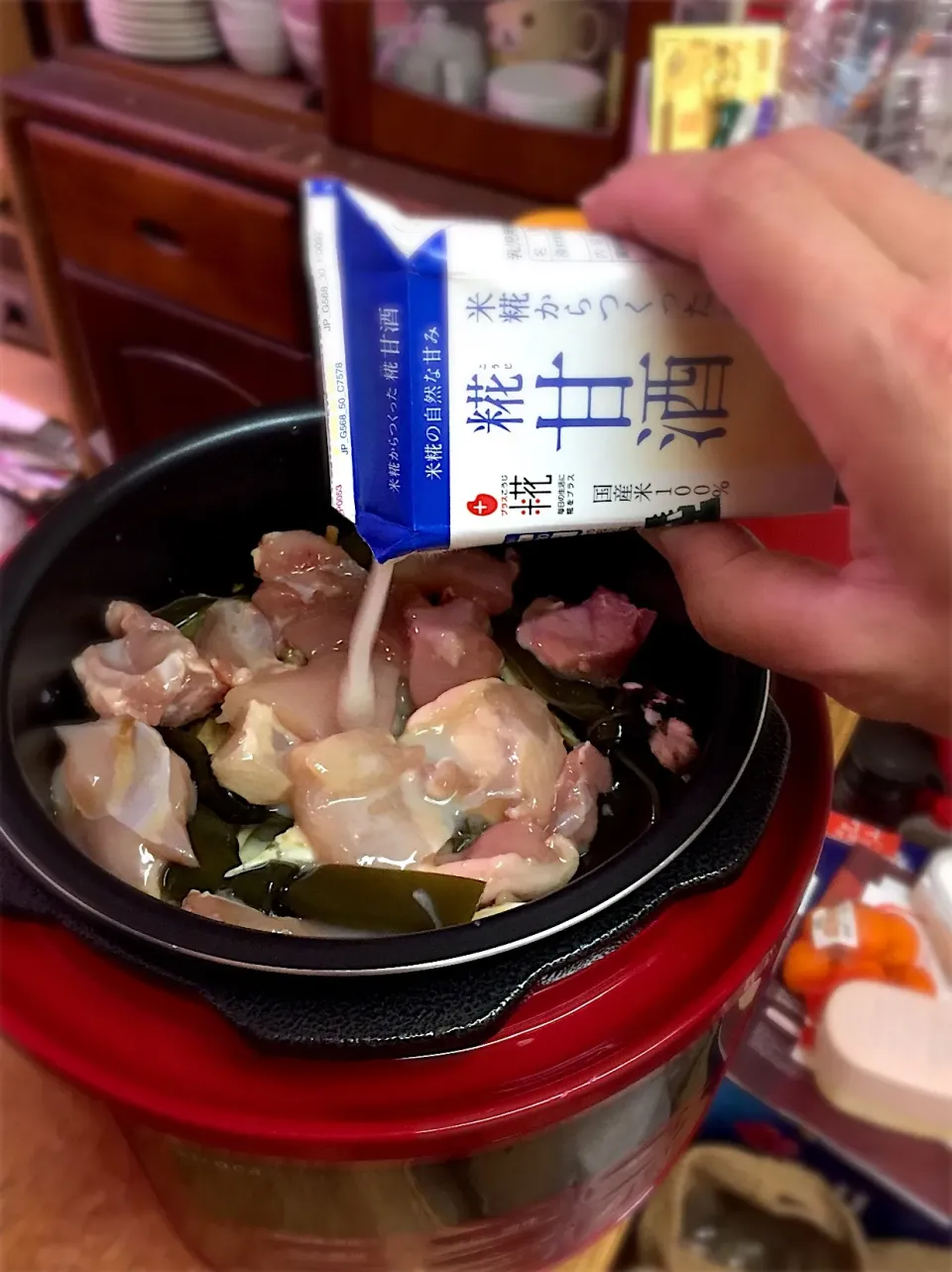 Snapdishの料理写真:電気圧力鍋と麹甘酒で煮物👍|リッキーさん