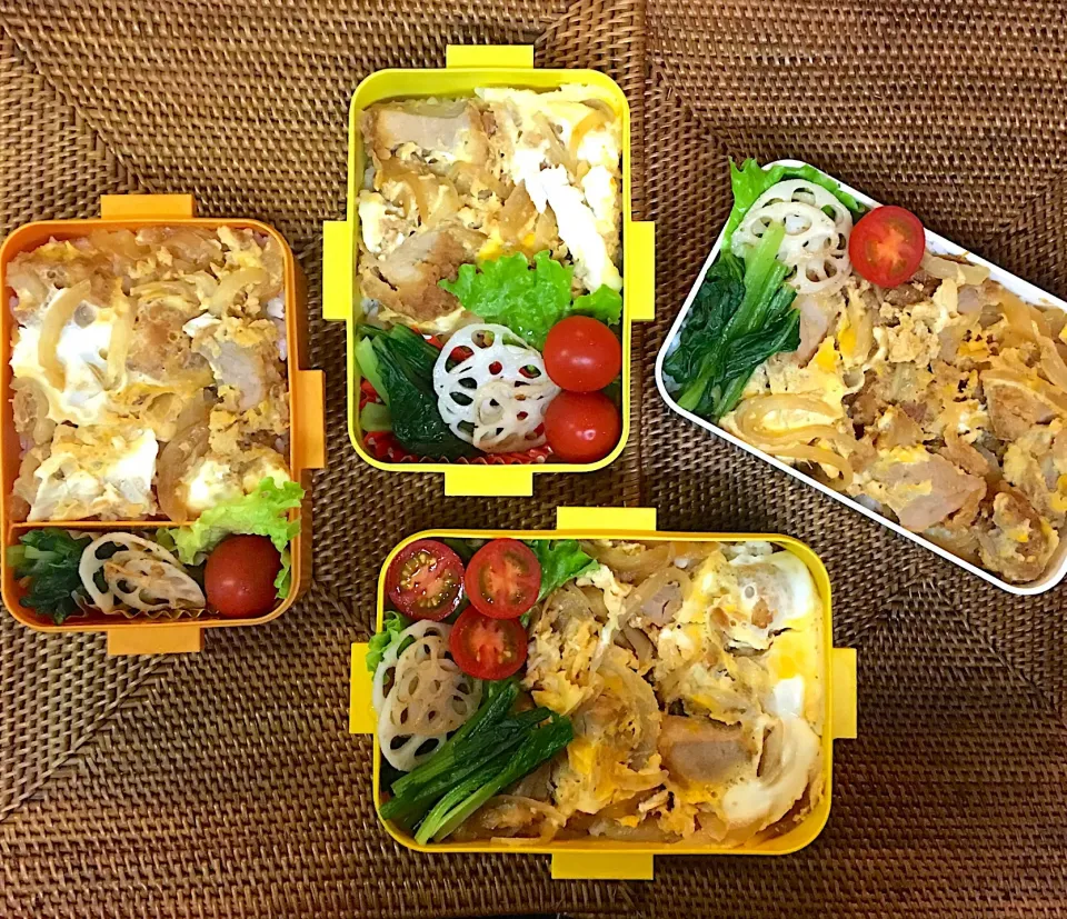 Snapdishの料理写真:#中高生弁当  #父ちゃん弁当 #カツ丼|よちこさん