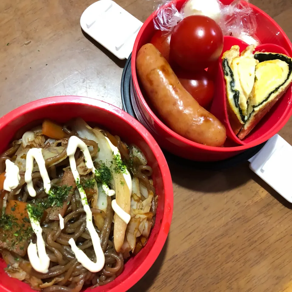 大学生弁当91🍱糸こんにゃくで焼きそば風~|宙まめさん