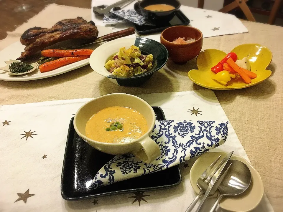 Snapdishの料理写真:日曜日の晩ごはん #イスラムバザール  #ラム肉|ちびワビさん