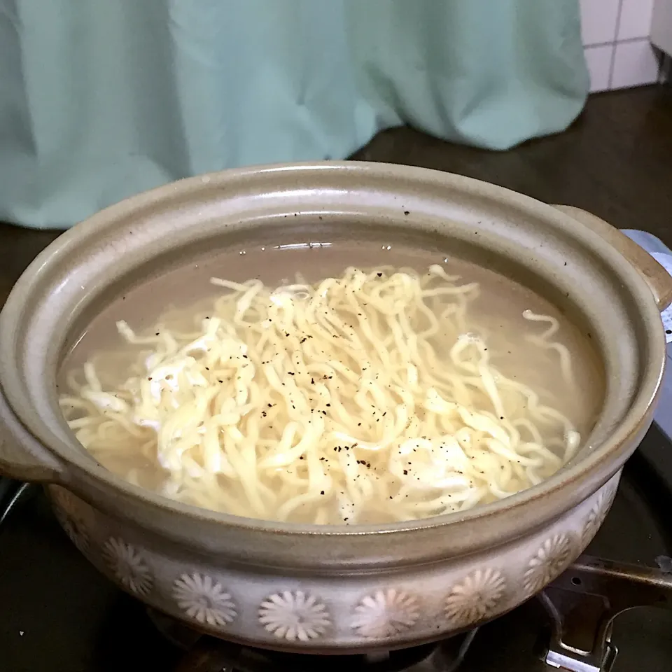 昨晩辿り着けなかった“あさりの湯豆腐”の出汁でラーメン!  (^-^)|Kei Satoさん