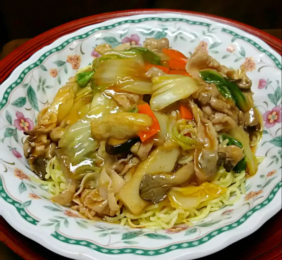 あんかけ焼きそば|あらいぐまのしっぽさん