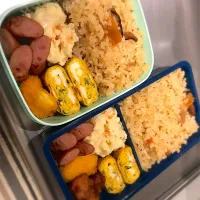 Snapdishの料理写真:炊き込みご飯弁当|saa＊さん