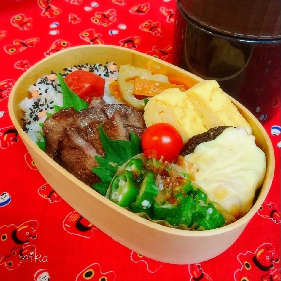 Snapdishの料理写真:11/13旦那さんのお弁当🌼🌼|みかさん