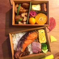 Snapdishの料理写真:鮭弁当|taro0922さん