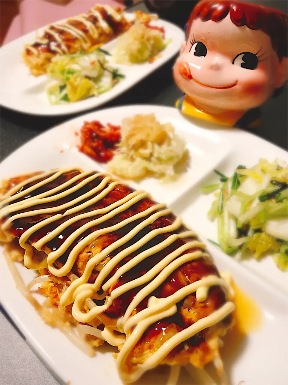 Snapdishの料理写真:とろ〜りチーズとシャキシャキもやし♡とんぺい焼き風。|ぽき。さん